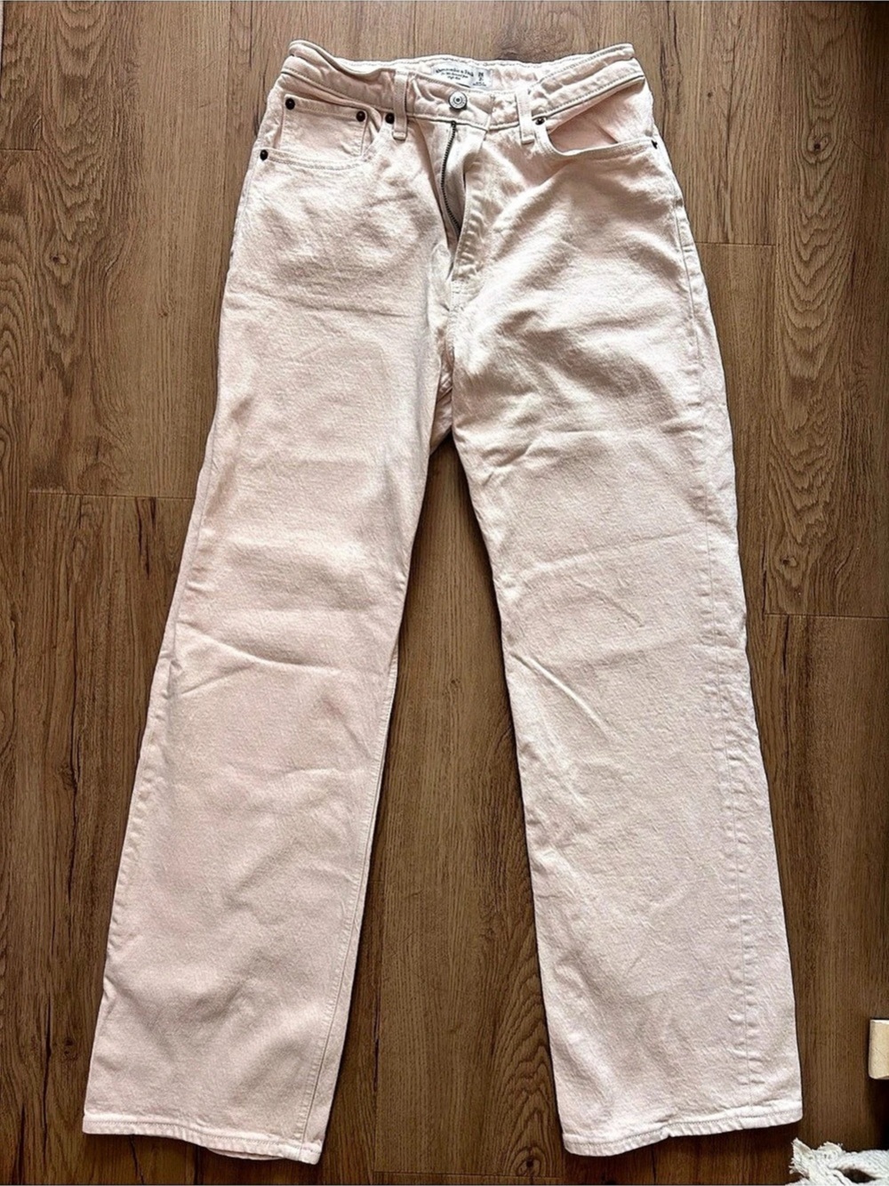 Abercrombie & Fitch Curve Love High Rise 90s Straight Jeans Straight Leg Pants P